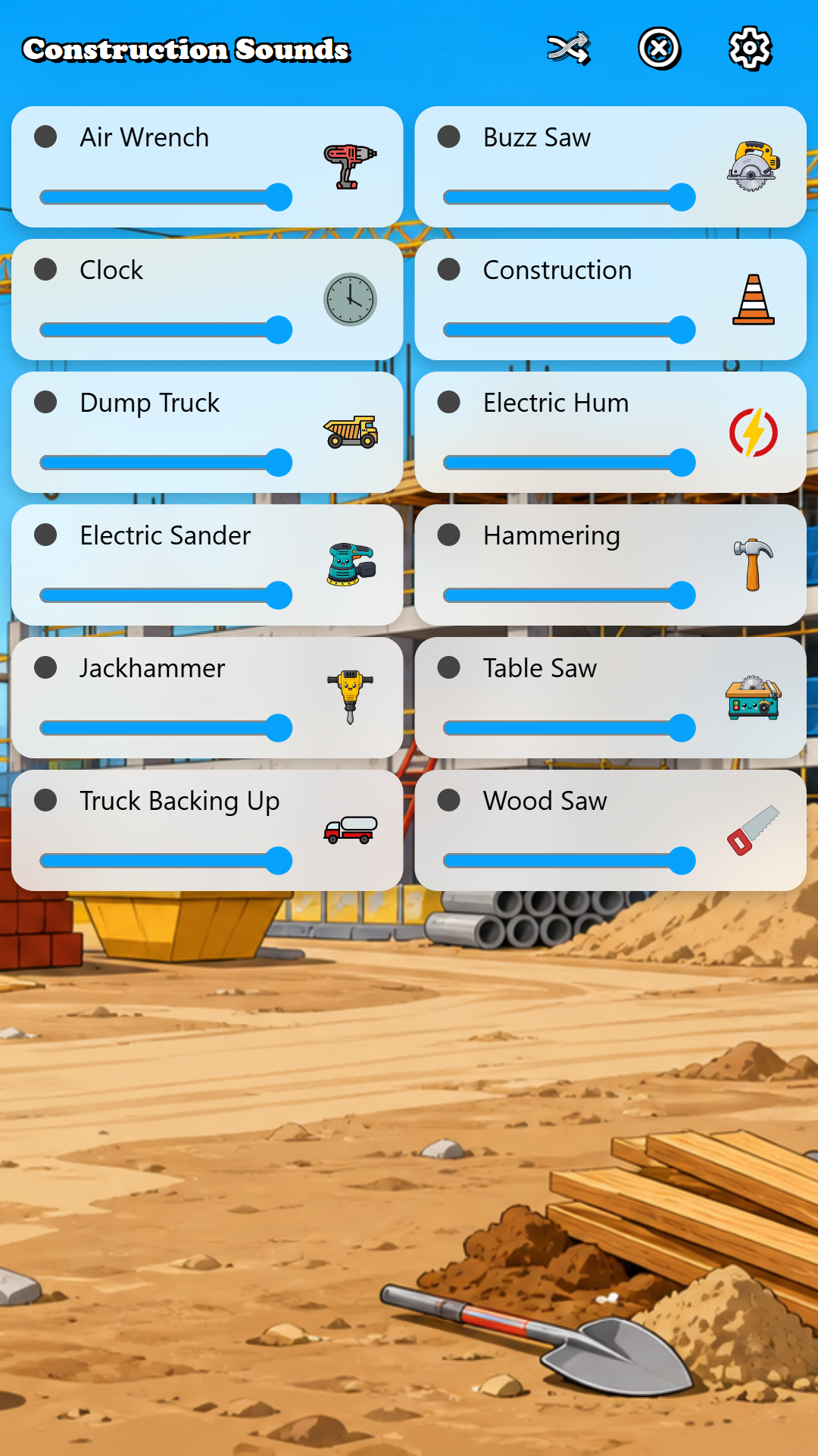 Construction Sounds screenshot
