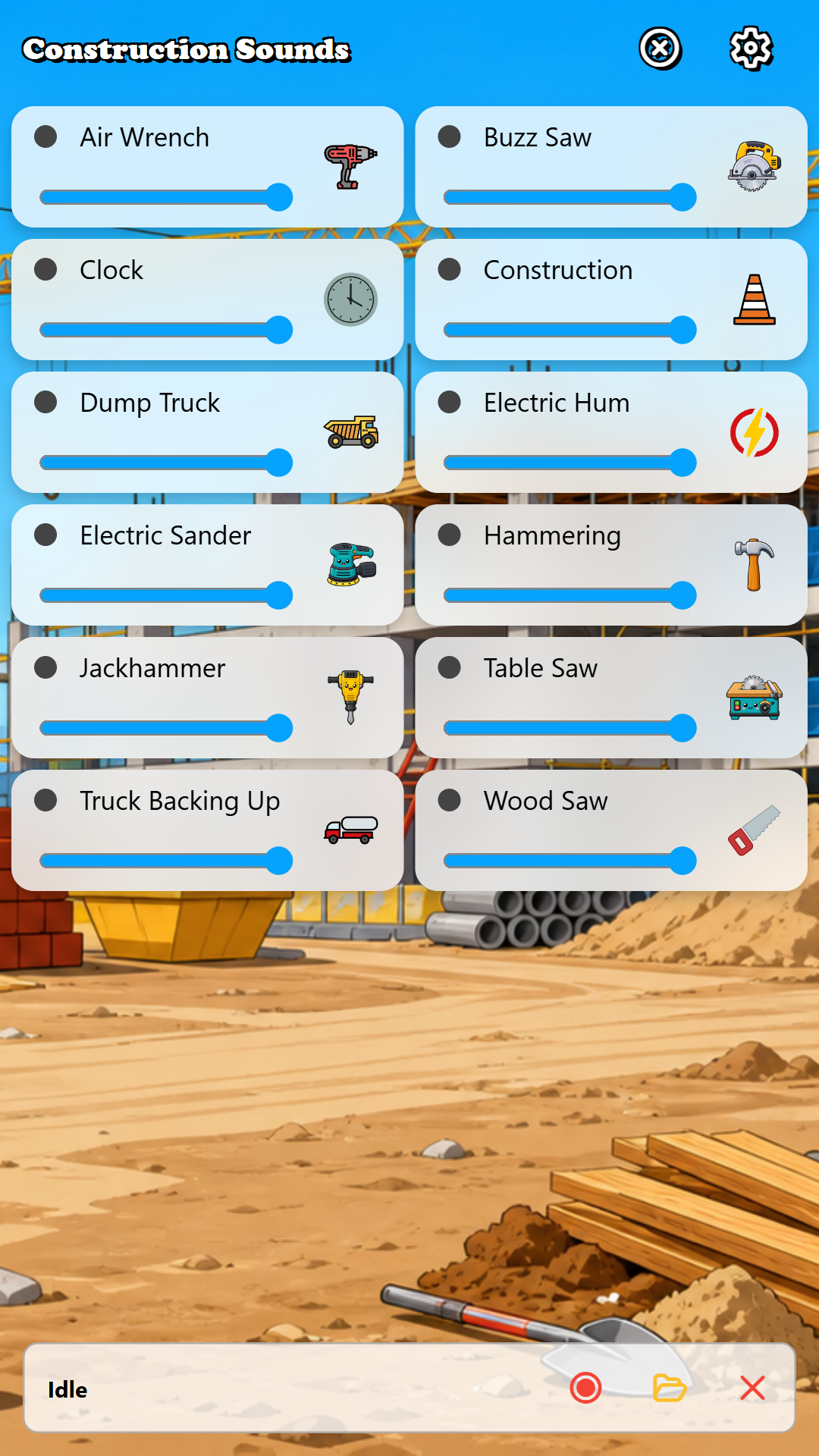 Construction Sounds screenshot